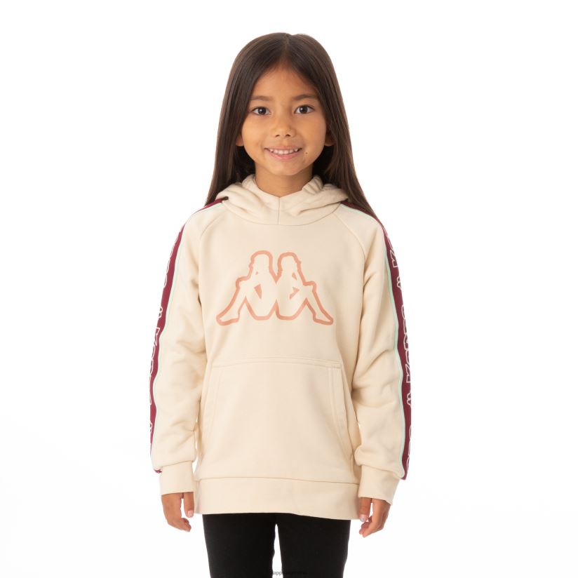 Kappa niños sudadera con capucha y logo apet 2 para niños beige 2FJJXV546