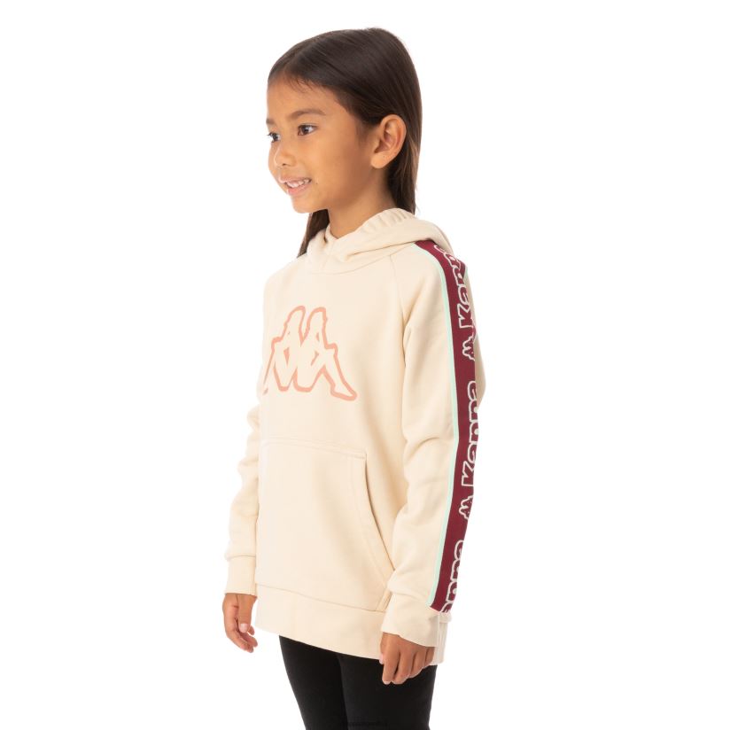 Kappa niños sudadera con capucha y logo apet 2 para niños beige 2FJJXV546