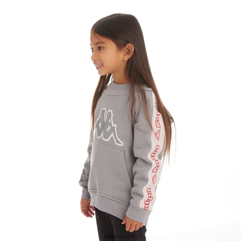 Kappa niños sudadera con capucha y logo apet 2 para niños gris 2FJJXV537