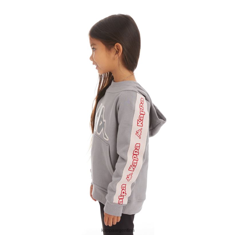 Kappa niños sudadera con capucha y logo apet 2 para niños gris 2FJJXV537