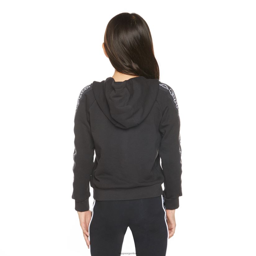 Kappa niños sudadera con capucha y logo apet 2 para niños humo negro 2FJJXV506