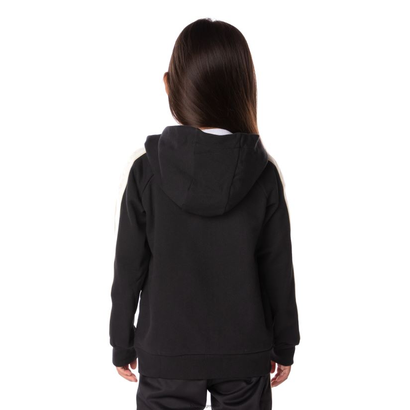 Kappa niños sudadera con capucha y logo apet 2 para niños humo negro 2FJJXV512
