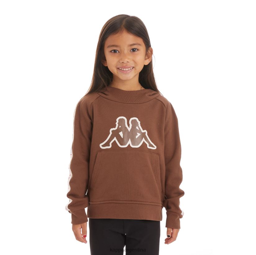 Kappa niños sudadera con capucha y logo apet 2 para niños marrón 2FJJXV529