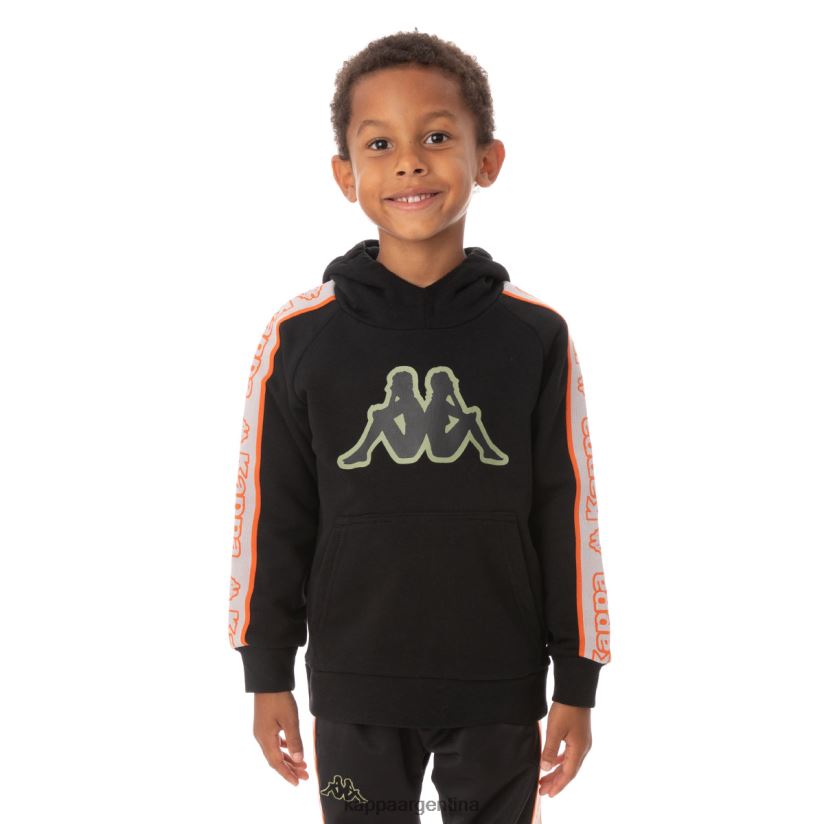 Kappa niños sudadera con capucha y logo apet 2 para niños negro 2FJJXV547