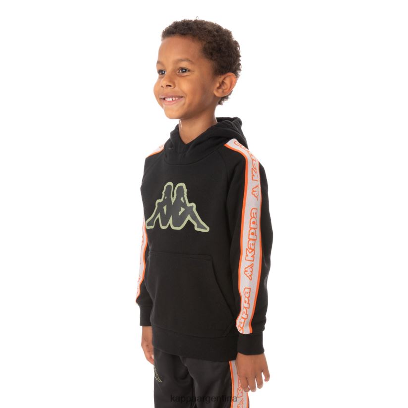 Kappa niños sudadera con capucha y logo apet 2 para niños negro 2FJJXV547