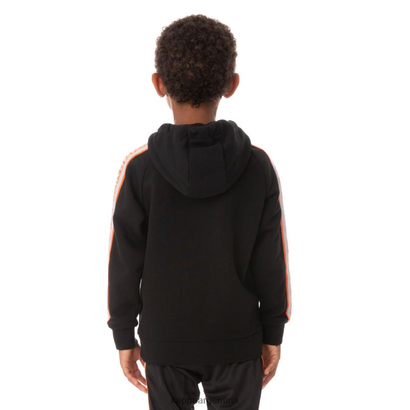 Kappa niños sudadera con capucha y logo apet 2 para niños negro 2FJJXV547