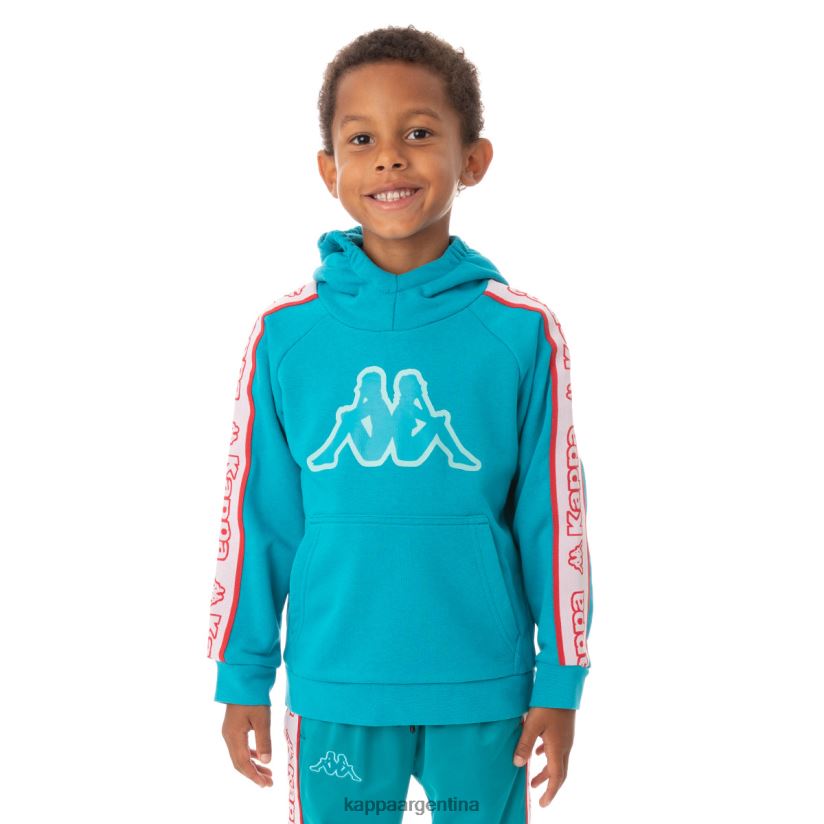 Kappa niños sudadera con capucha y logo apet 2 para niños pavo real 2FJJXV545