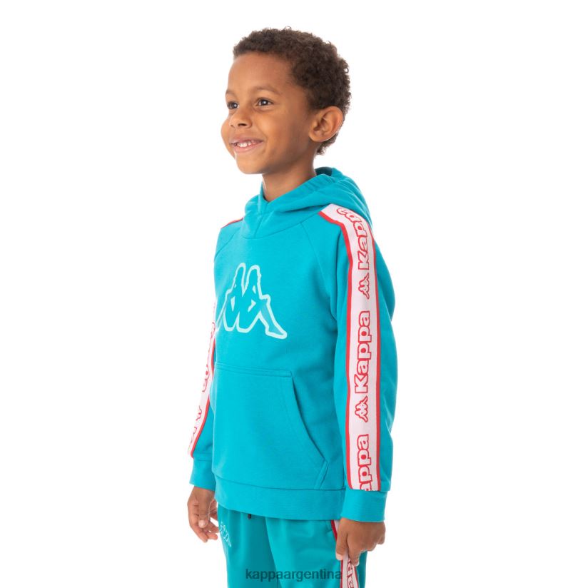 Kappa niños sudadera con capucha y logo apet 2 para niños pavo real 2FJJXV545