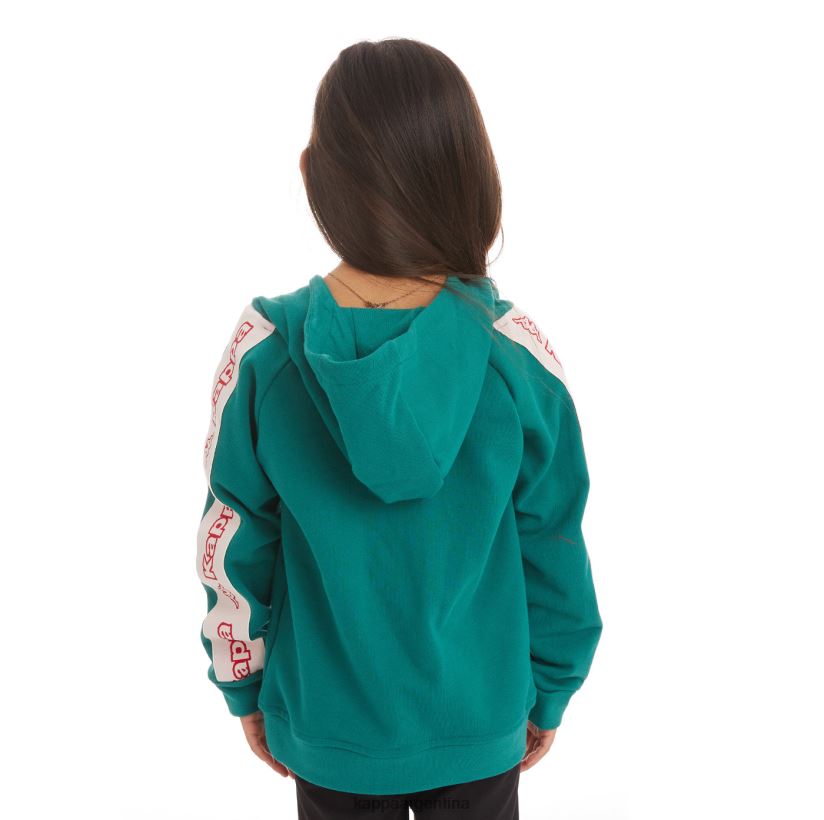 Kappa niños sudadera con capucha y logo apet 2 para niños verde oscuro 2FJJXV536