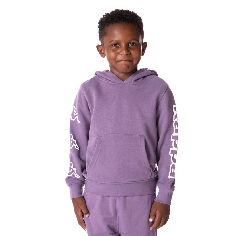 Kappa niños sudadera con capucha y logo para niños púrpura 2FJJXV509