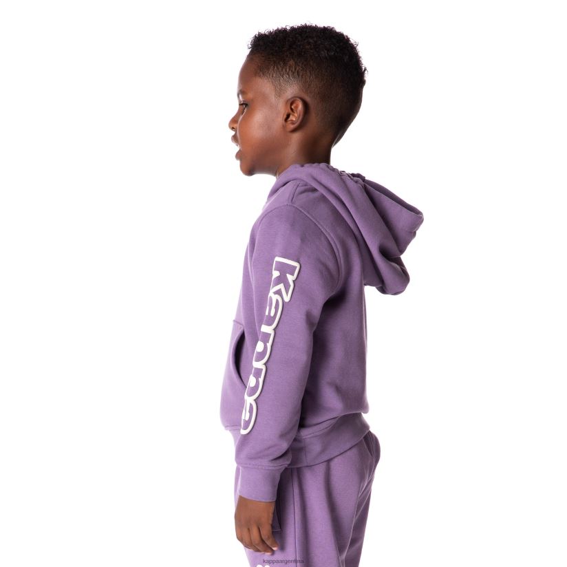 Kappa niños sudadera con capucha y logo para niños púrpura 2FJJXV509