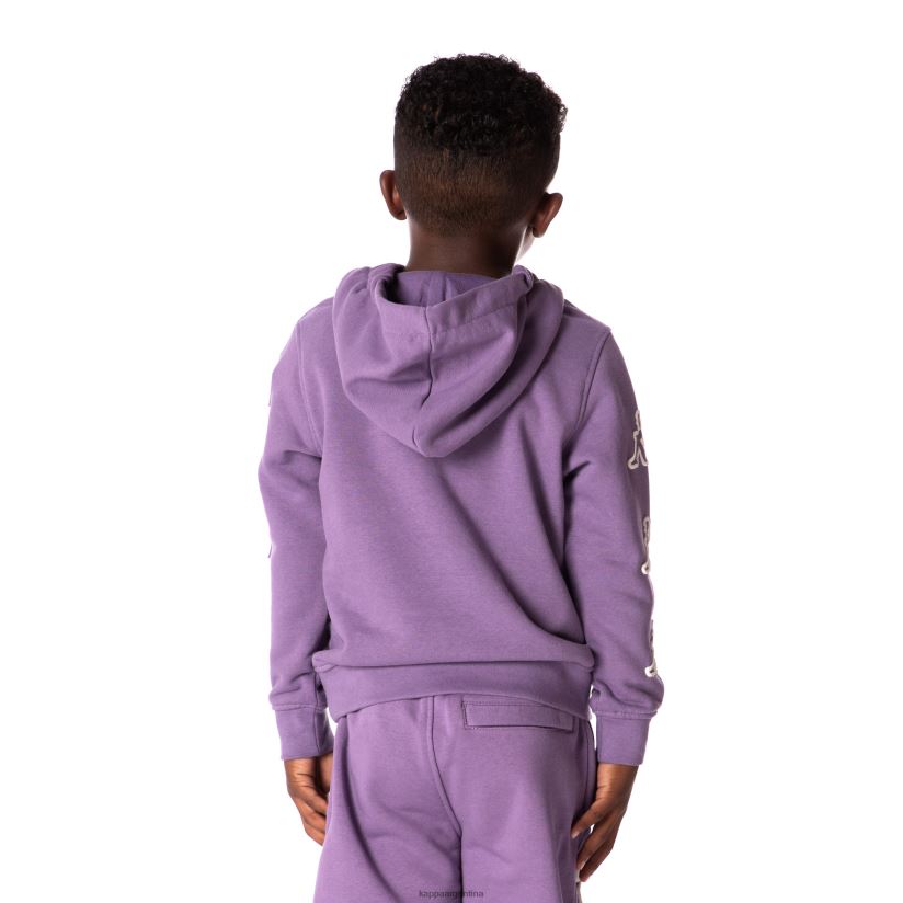 Kappa niños sudadera con capucha y logo para niños púrpura 2FJJXV509